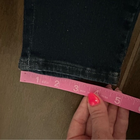 Frame Le One Skinny Leg Keller High Rise Super Stretch Dark Wash Jean 2 - Picture 11 of 13